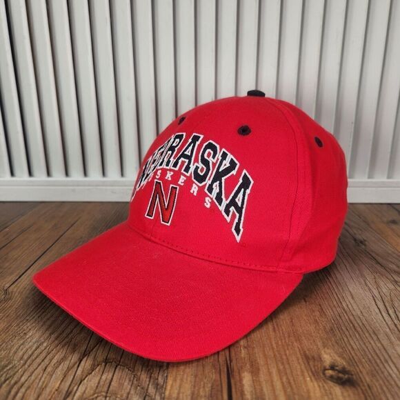 Nebraska Corn Huskers Hat Cap Strap Back Red College Sports Men Twins Enterprise - Picture 1 of 11